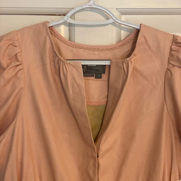Anthropologie The Somerset Mini Dress: Faux Leather Edition Pink 33737 - Picture 6 of 13